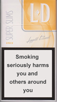 LD Super Slims Amber Cigarettes pack