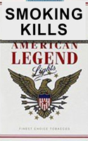 American Legend White Cigarettes pack