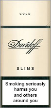 Davidoff Slim Lights (Gold) 100`s Cigarettes pack