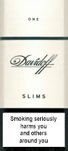 Davidoff Slim One 100`s Cigarettes pack