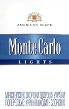 Monte Carlo Lights (Balanced Blue) Cigarettes pack