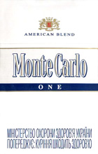 Monte Carlo One (Fine White) Cigarettes pack