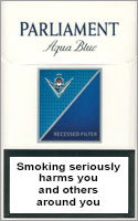 Parliament Aqua Blue (Lights) Cigarettes pack