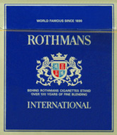 Rothmans International Cigarettes pack