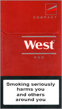 West Red Compact Cigarettes pack