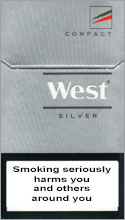 West Silver Compact Cigarettes pack